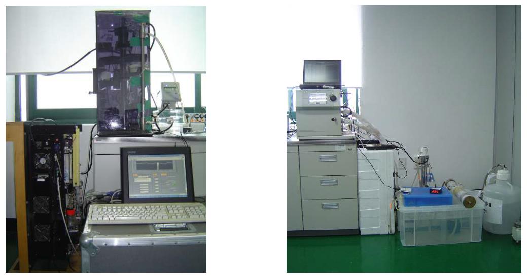 DMA-CCN(left) and H-TDMA(right) installed at Baengnyeongdo.