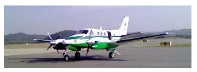 King Air aircraft used for airbornemeasurement.