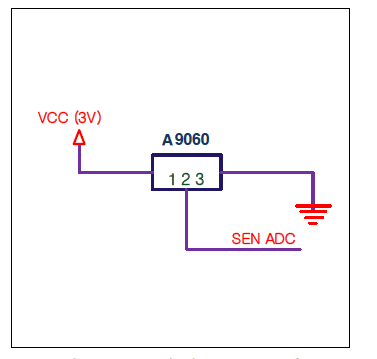 센서 LM35 회로도