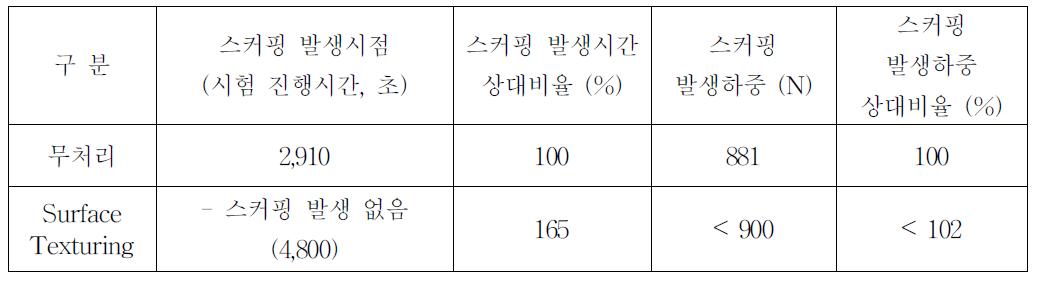 내스커핑 평가결과 (30ns급)