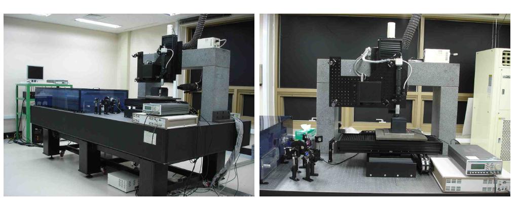 개발중인 고에너지 극초단파 레이저(femtosecond laser) 가공 시스템