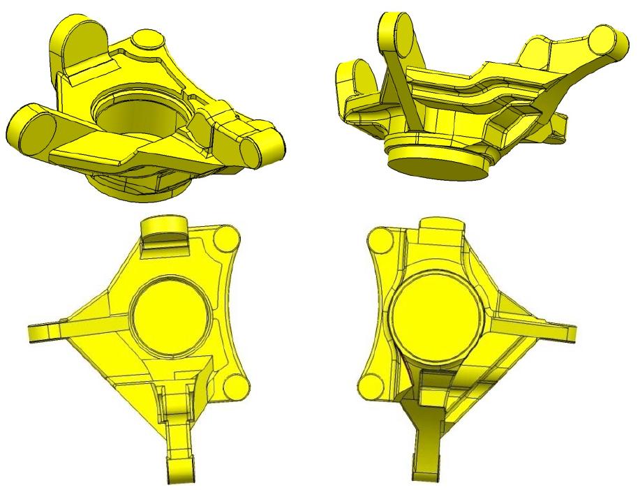 Specimen for rheo-forging test of A 356 material by made vacuum EMS system