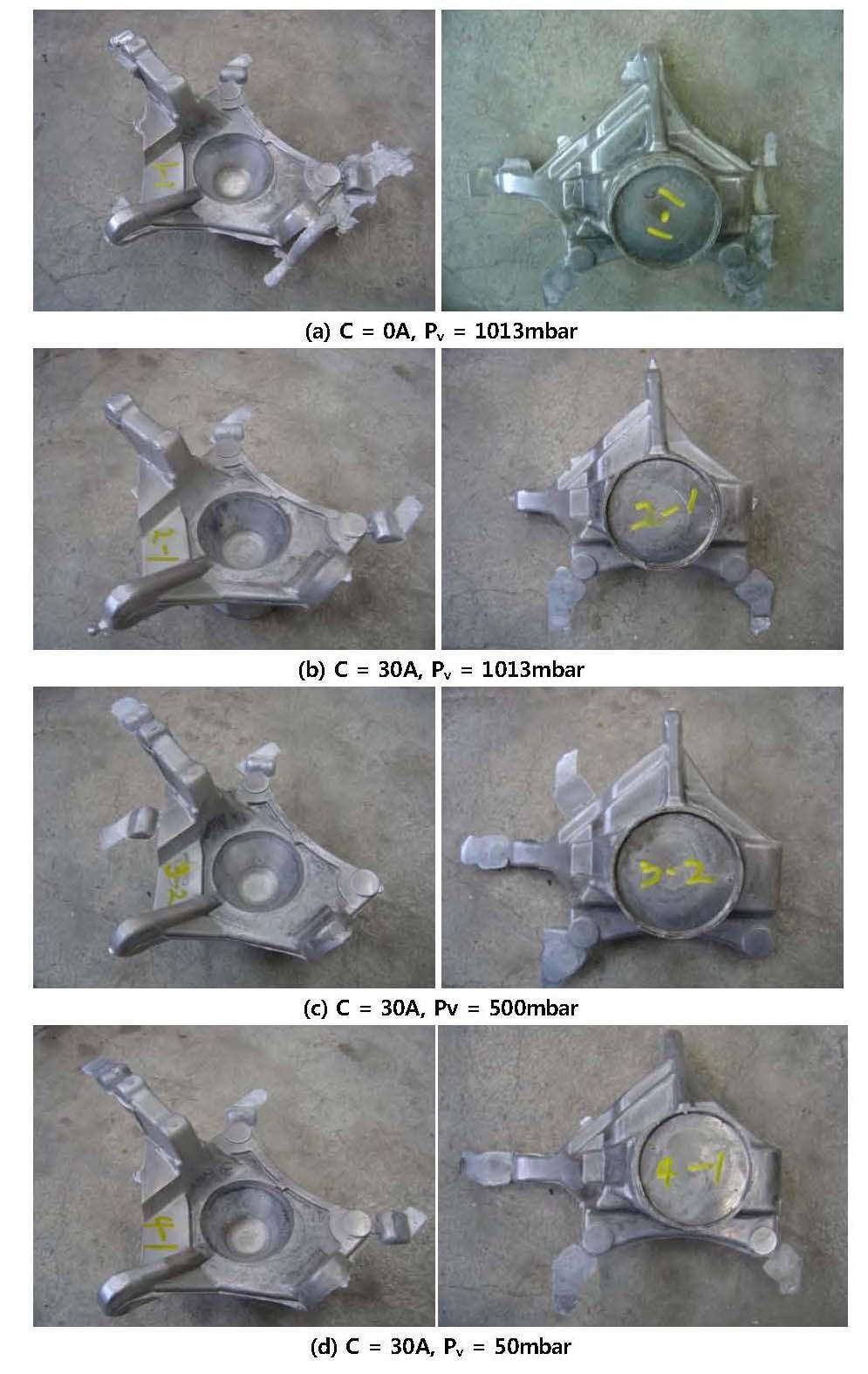 The result of indirect rheo-forging test by rheology materials; Pouring Sf=30%