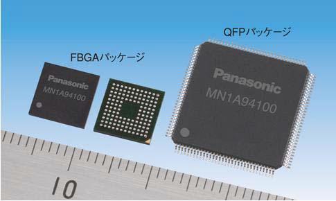 HD-PLC 칩셋 MN1A94100(좌: FBGA, 우: QFP)