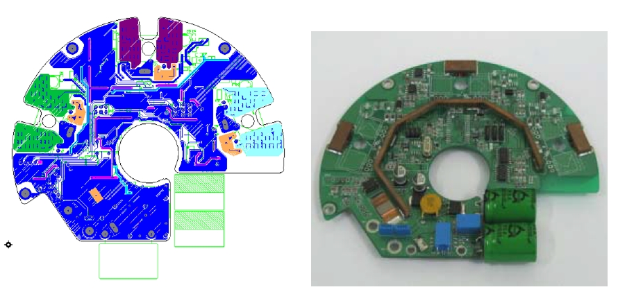 1차년도 PCB Artwork과 제작된 PCB Ass