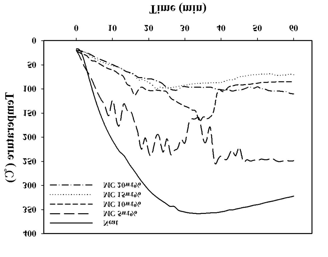 Flame test of the silicone rubber and the silicone rubber/melamine cyanurate composites.