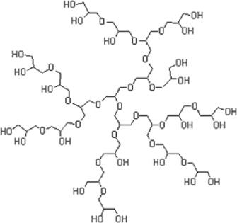 Highly branched glycidol polymers