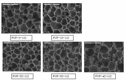 Pictures of rigid PU foam based on Polyisocyanate/PMDI mixtures.