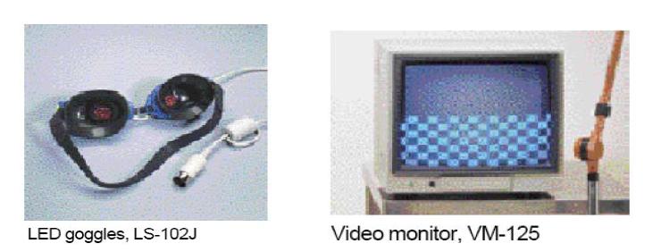 시각자극 LED 고글 및 비디오 모니터