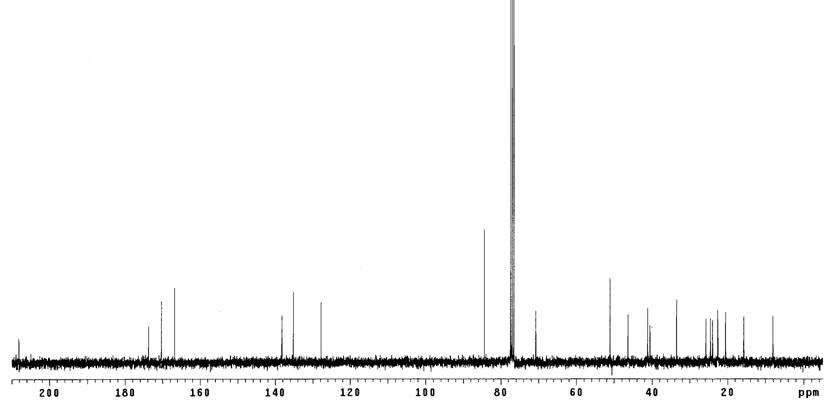 13C spectrum of compound 6 (75MHz in CD3OD)