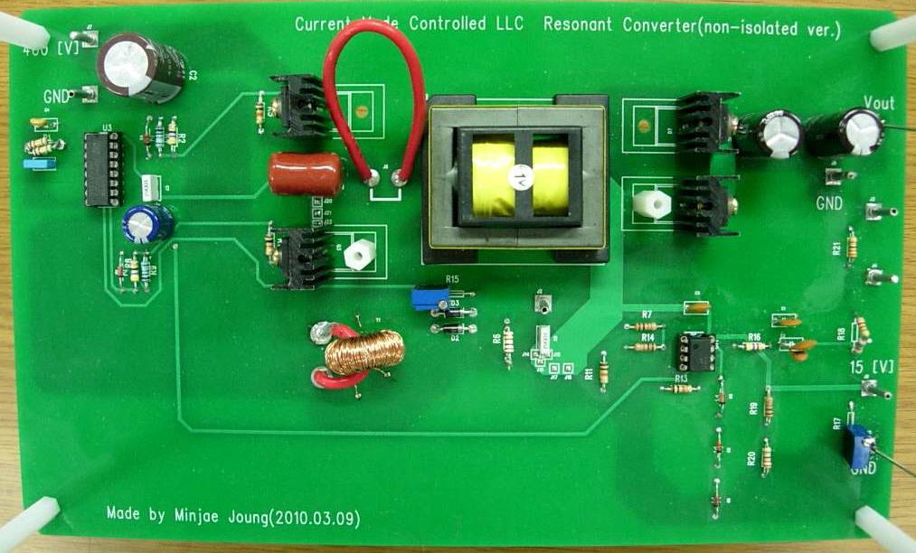 전류형 제어기를 이용한 LLC 공진형 컨버터.