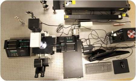 고출력 레이저-펌프-현미경-분광기들을 조합한 랩온어칩 시그널 측정용 시스템