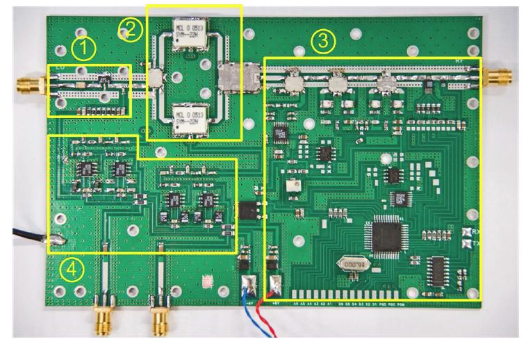 제작된 direct down converter 회로