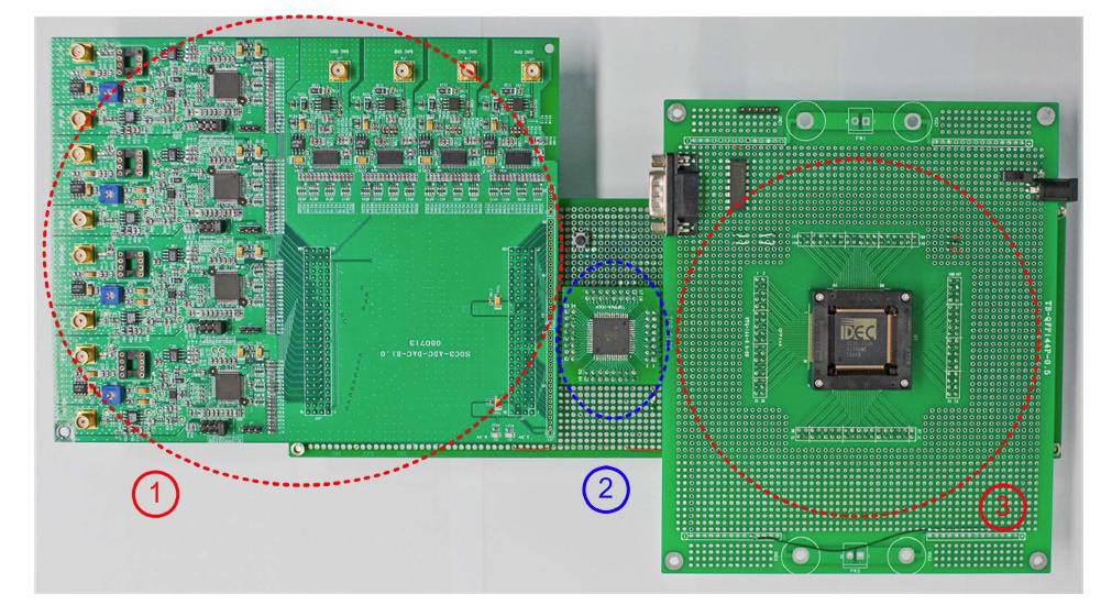 Digital predistortion IC 테스트 보드 사진