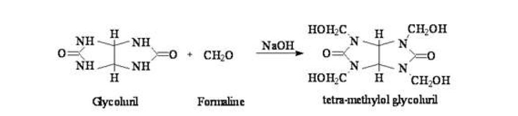 Schematic reaction of TMGU synthesis