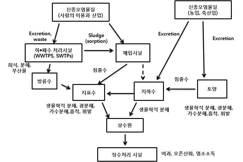 의약품의 환경에서의 거동