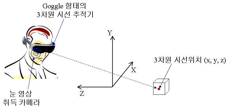 착용형 3차원 시선 위치 추적 기술 연구