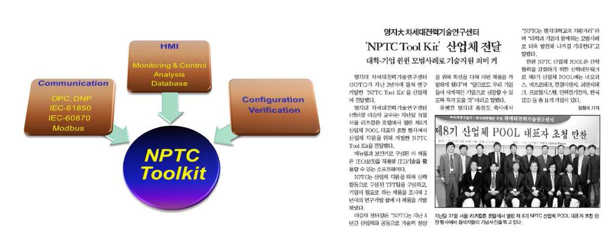 NPTC ToolKit 개념도 및 관련 신문보도