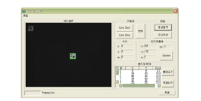 위치인식 프로그램의 인공표식 검출 및 위치측정