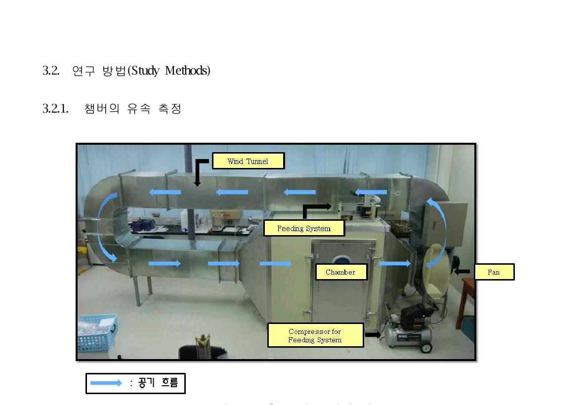 Air direction of a wind tunnel chamber system