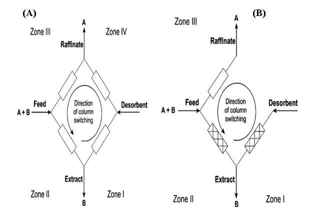 Schematic diagrams of closed-loop four-zone SM B (A ) and open-loop three-zone SM B (B)