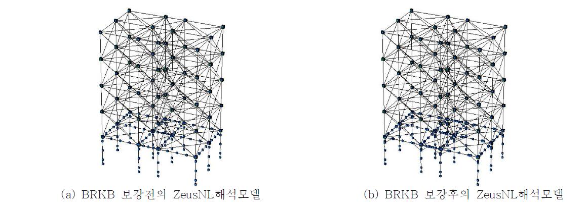 본 연구에서 개발된 필로티형 RC골조 모델