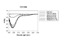 초기 CLC에 의해 유도된 α-synuclein 구조물 CD spectra