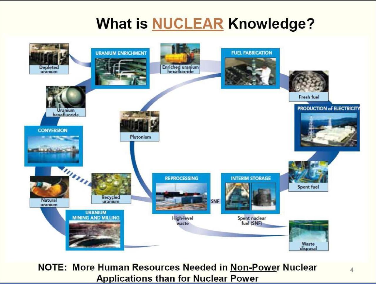 원자력분야의 지식에 대한 정의