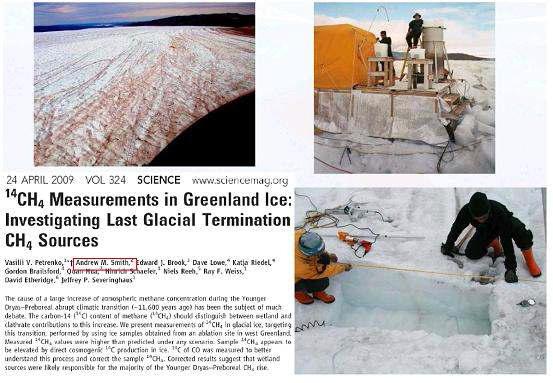 14 CH4 Measurements in Greenland Ice