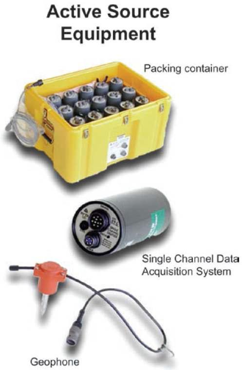 능동 지진원 실험 관측 장비