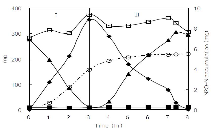 Concentration profiles of the SBR1