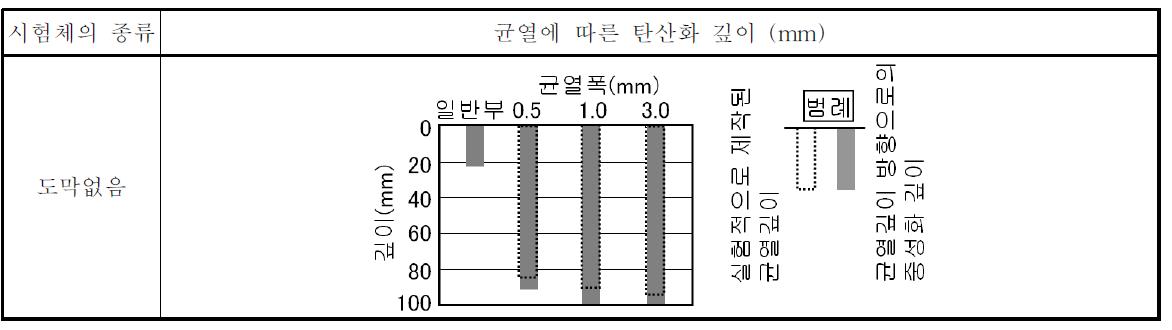 (a)탄산화 측정결과