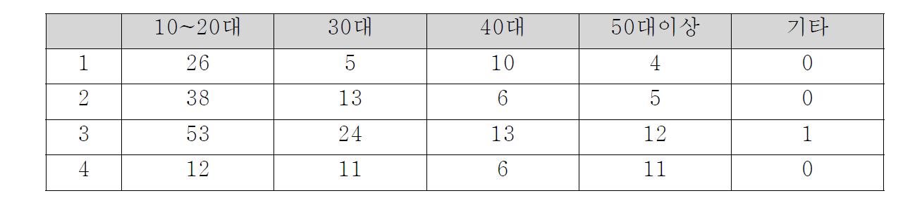 정보격차의 인지 - 나이