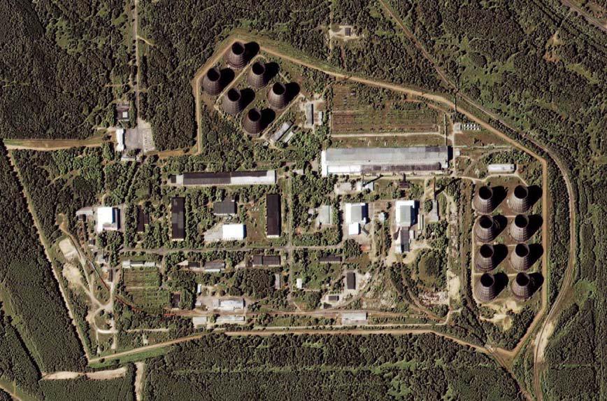 러시아 톰스크 플루토늄 생산 공장 (2007년 7월, IKONOS 촬영)