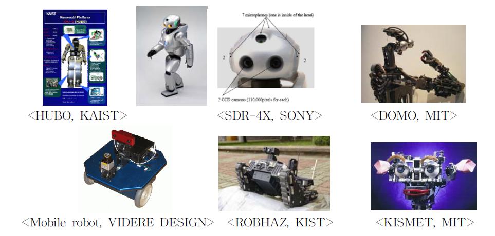 기존 서비스로봇의 시각시스템 예