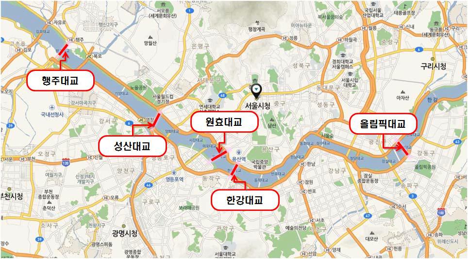 서울시청과 한강 교량 모니터링 사업을 위한 협의를 진행 중에 있다. 한강 교량에 대한 검토를 우선적으로 거친 다음 행주대교, 성산대교, 원효대교, 올림픽대교 등으로 확장 적용할 계획이다.