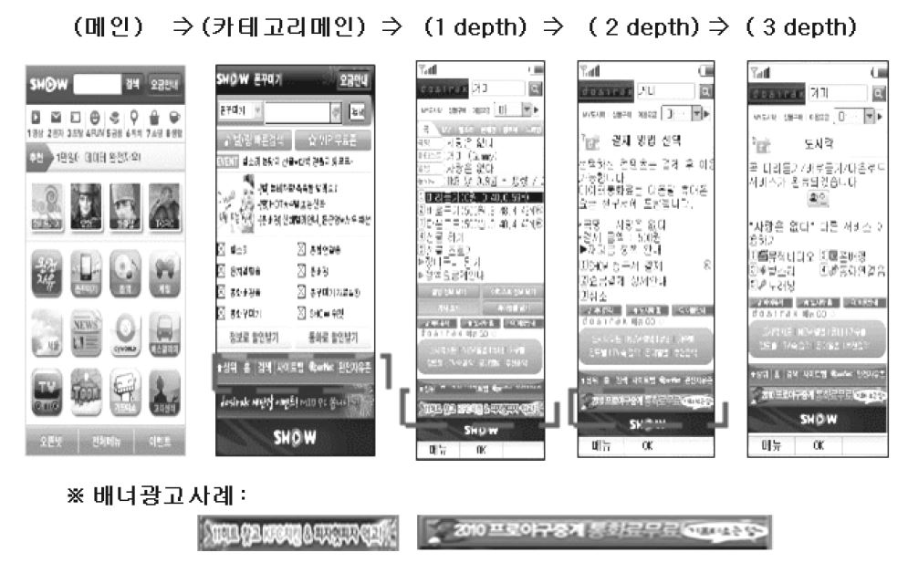 배너 광고 제공 사례 (KT)