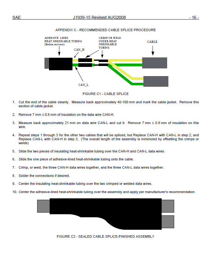 SAE-J1939-15-2003, Reduced Physical Layer, 250K bits-sec, UN-Shielded Twisted Pair (UTP)의 일부