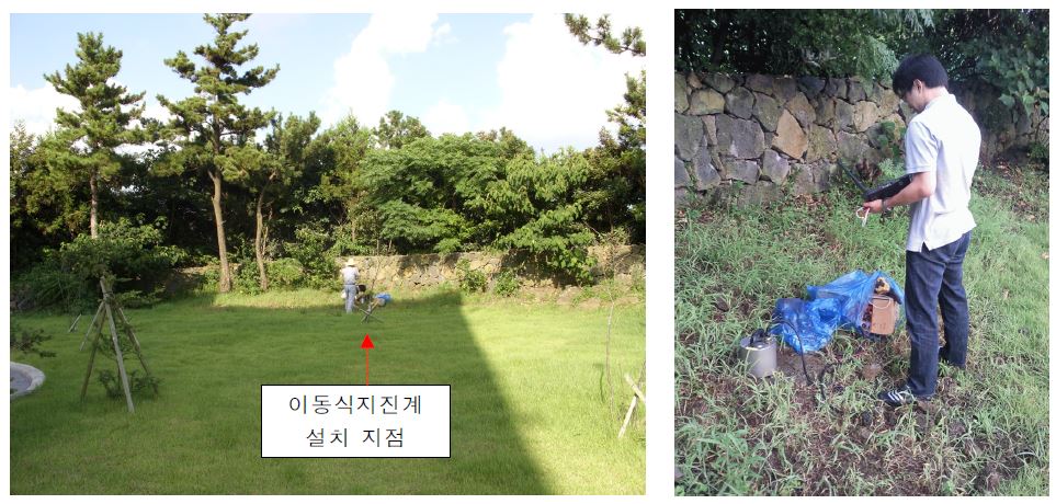 Fig. 2.2.5. Portable seismograph installed at Gosan Climate Change Observatory.