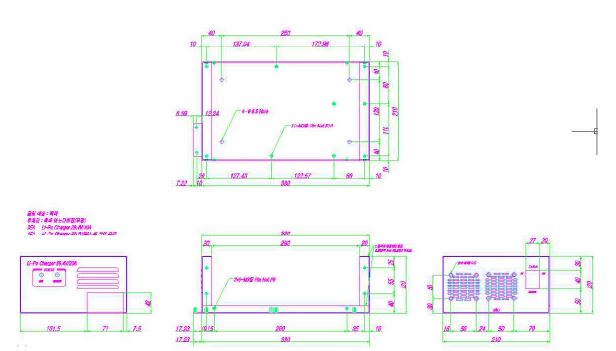 20A급 충전기 기구도면