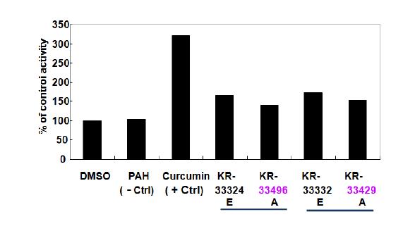 2종의 lead 화합물 acid form들의 p-glycoprotein efflux 안정