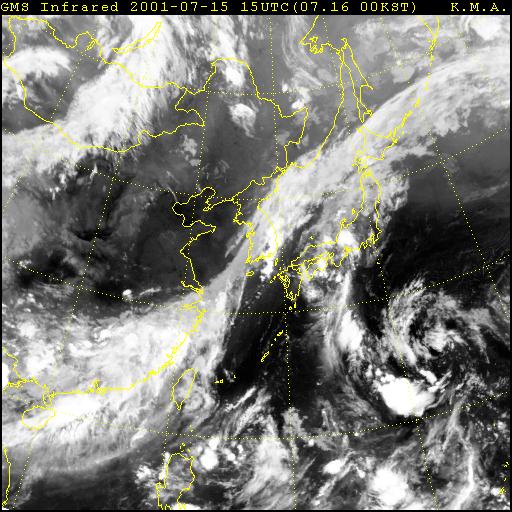 동아시아 여름철 몬순 구름대와 위성자료
