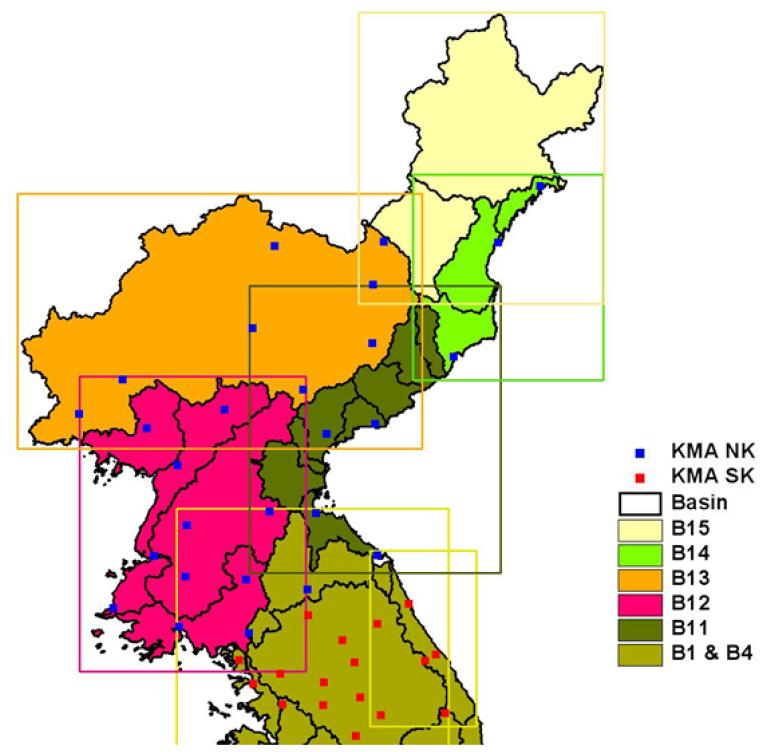 북한의 기온분포도 제작을 위한 배경기후도 권역 구분