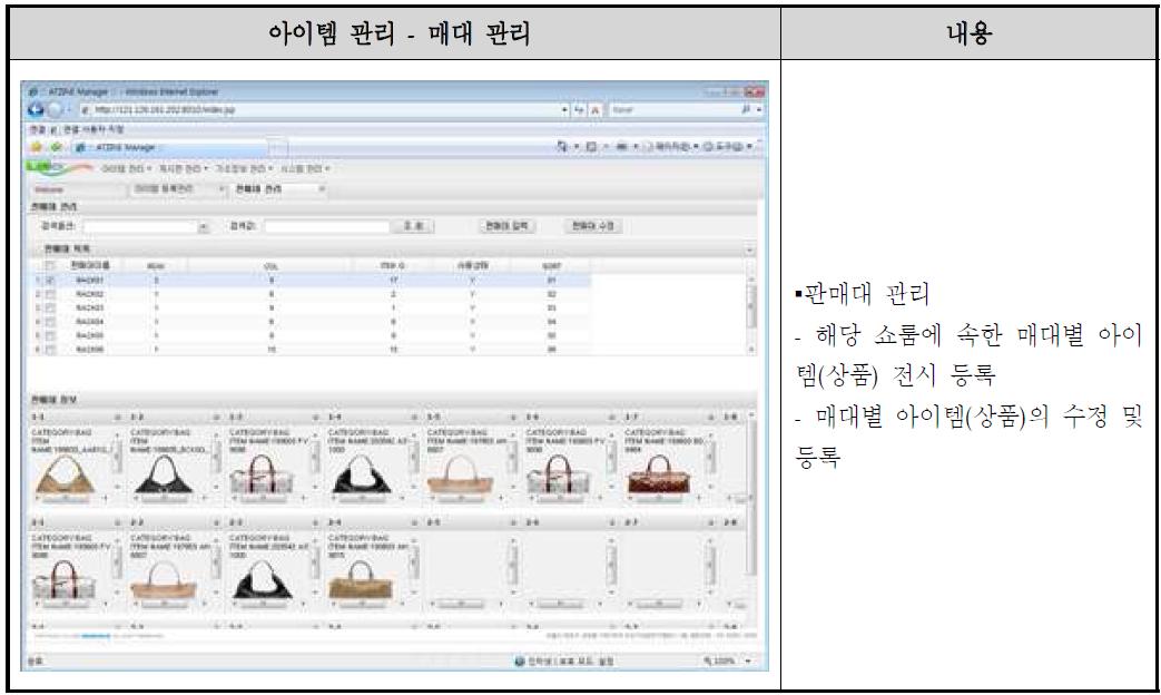 매대 관리