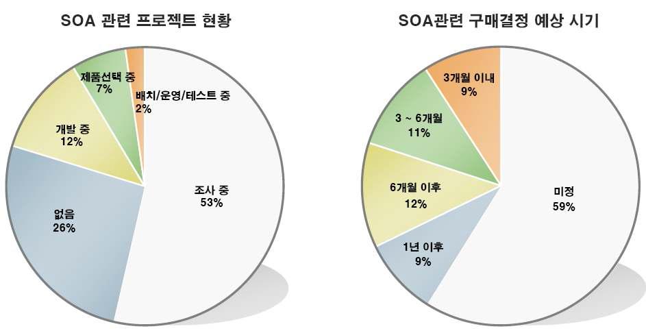 국내 SOA 관련 설문 조사