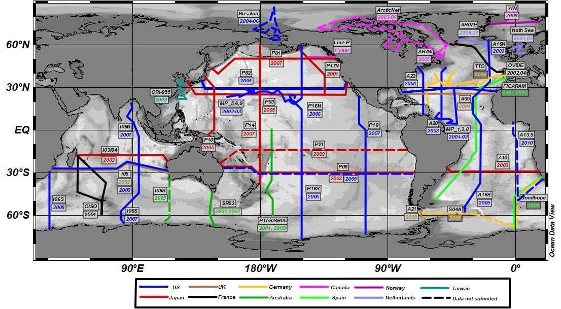 The International Global Ocean Carbon and Repeat Hydrography Program