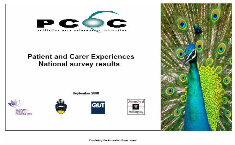 그림 41. Patient and Carer Experiences National survey results 의 표지 그림