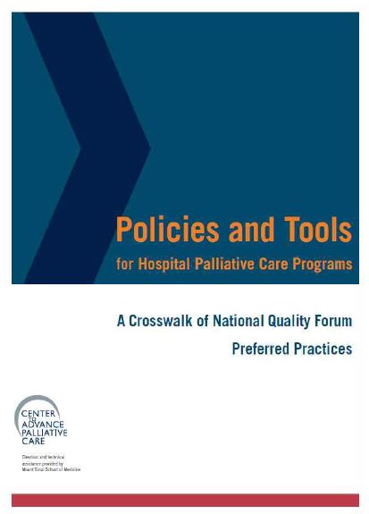 그림 54. CAPC: Policies and Tools for Hospital Palliative Care Programs