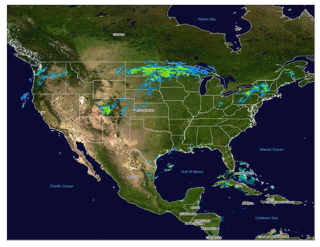Example of 3D mosaic processing using all WSR-88D radars thatcover the continental US.