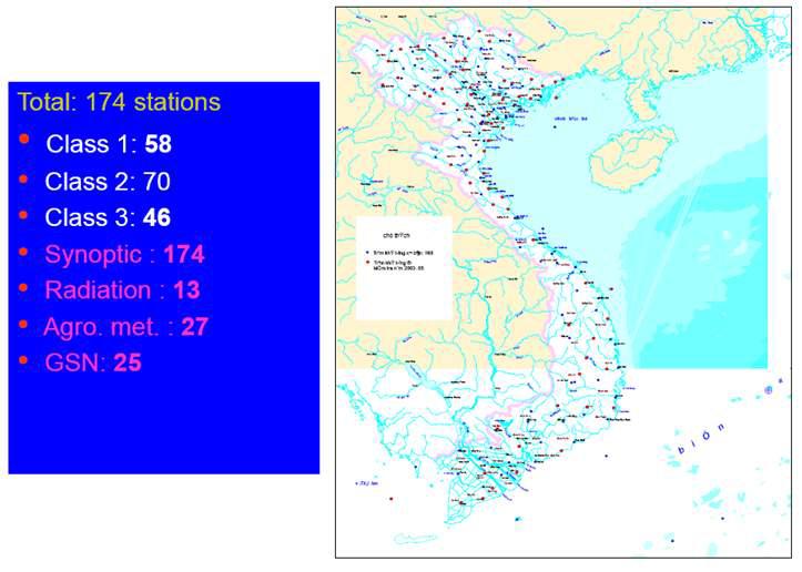 베트남 기상관측소 분포